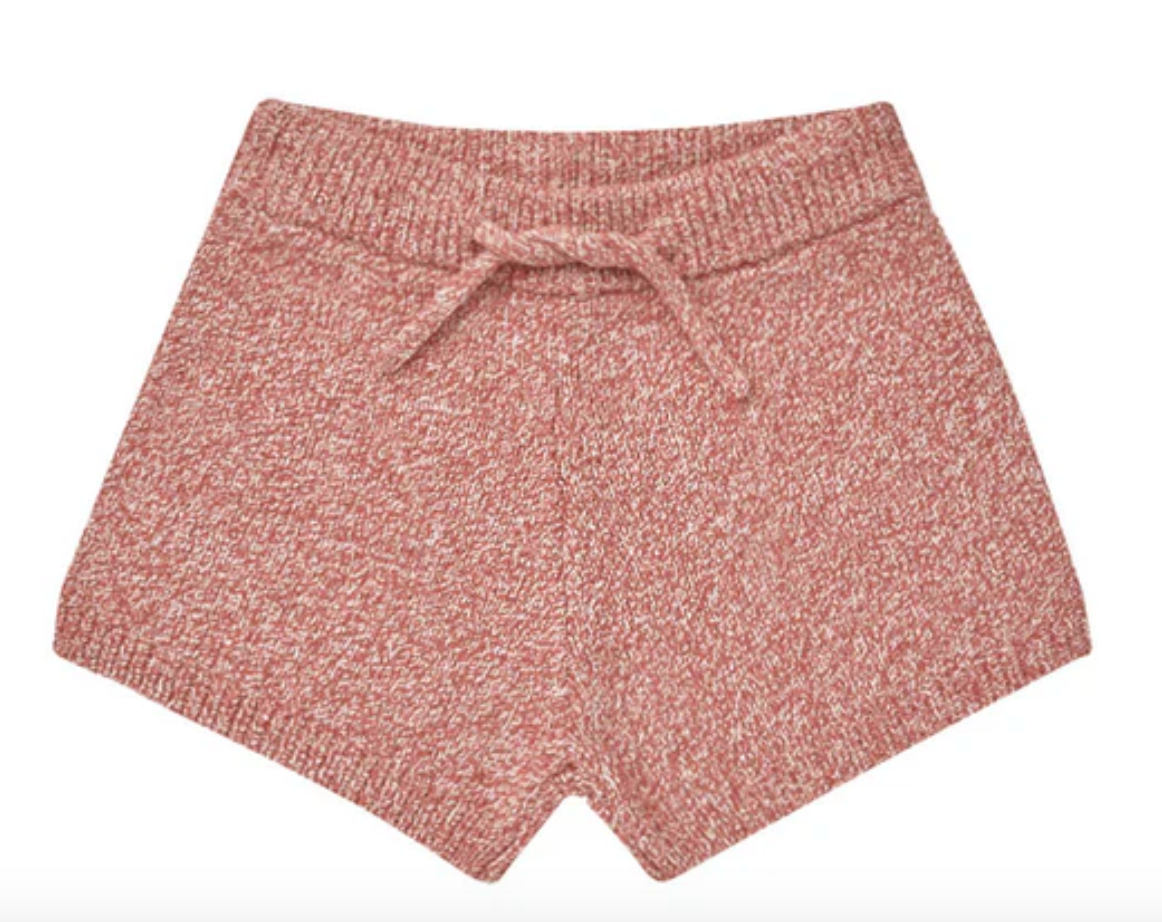 shortie short || heathered strawberry