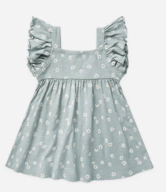 mariposa dress || blue daisy