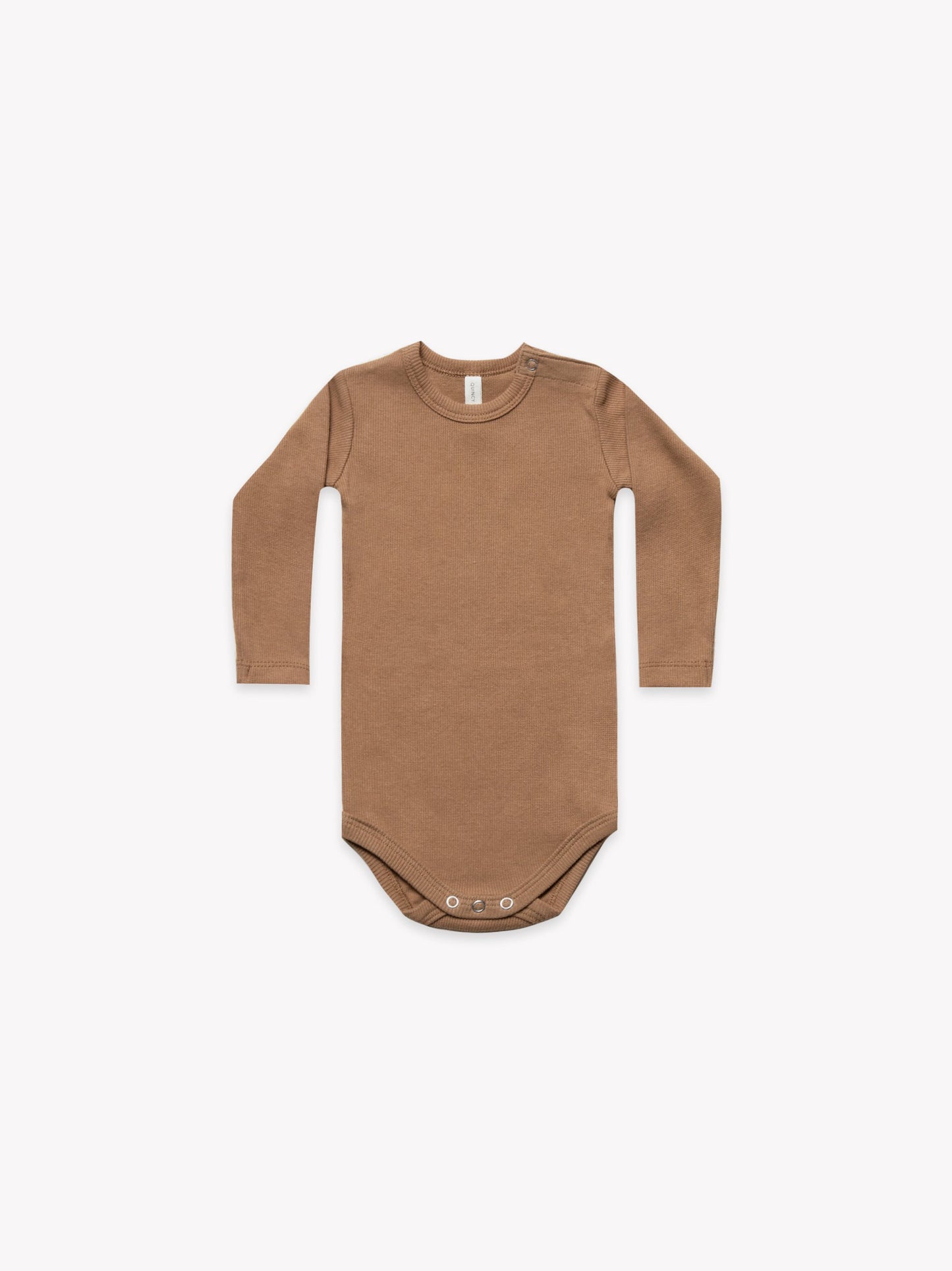Ribbed Longsleeve Onesie | Copper