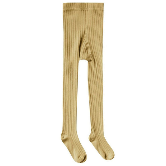 solid ribbed tights