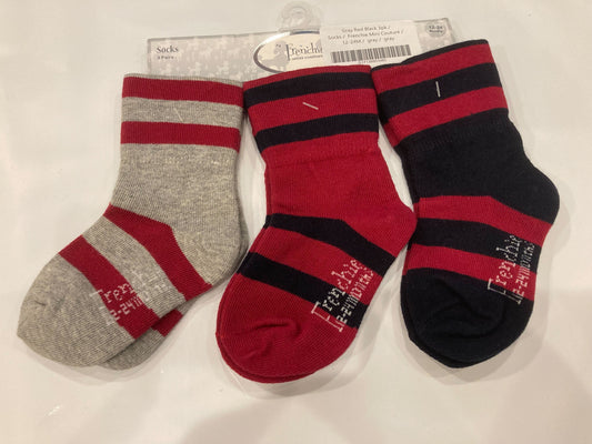 Gray Red Black 3pk