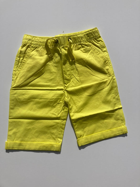 YELLOW ELASTIC SHORTS