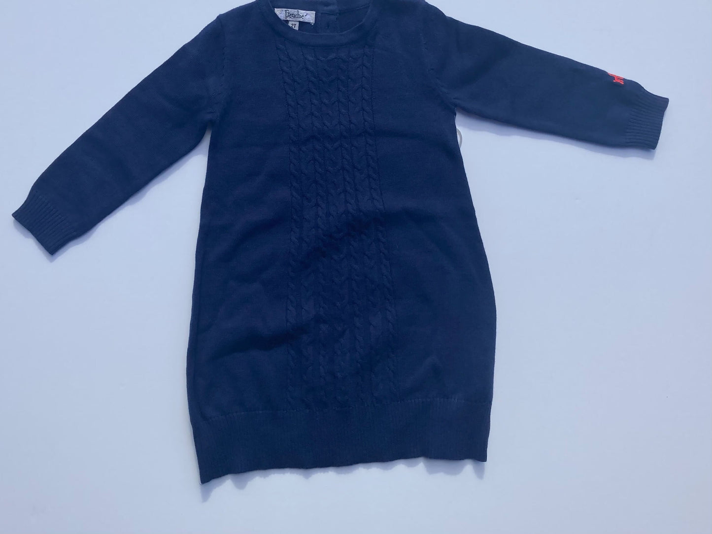 NAVY SWEATER DRESS