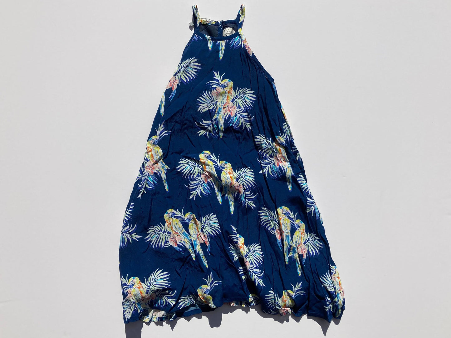BLUE HAWAIIAN SPAGHETTI DRESS