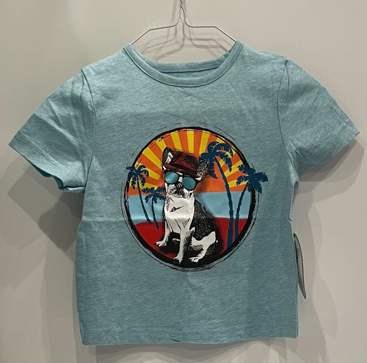 VACATION DOG TEE LIGHT BLUE