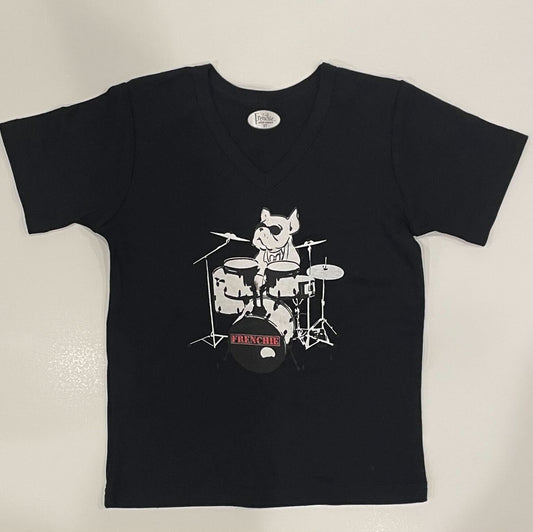 DRUMMER DOG TEE BLACK