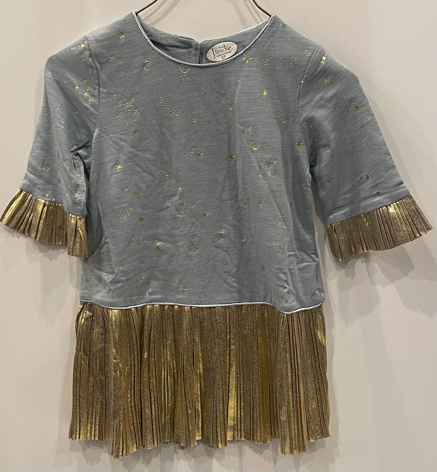 BLUE GOLD STAR DRESS