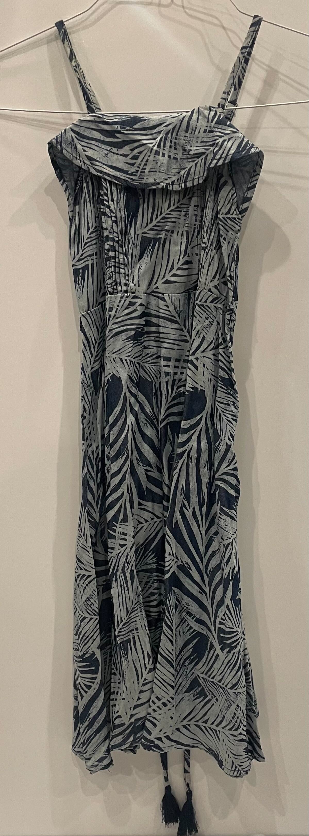 NAVY FERN DRESS
