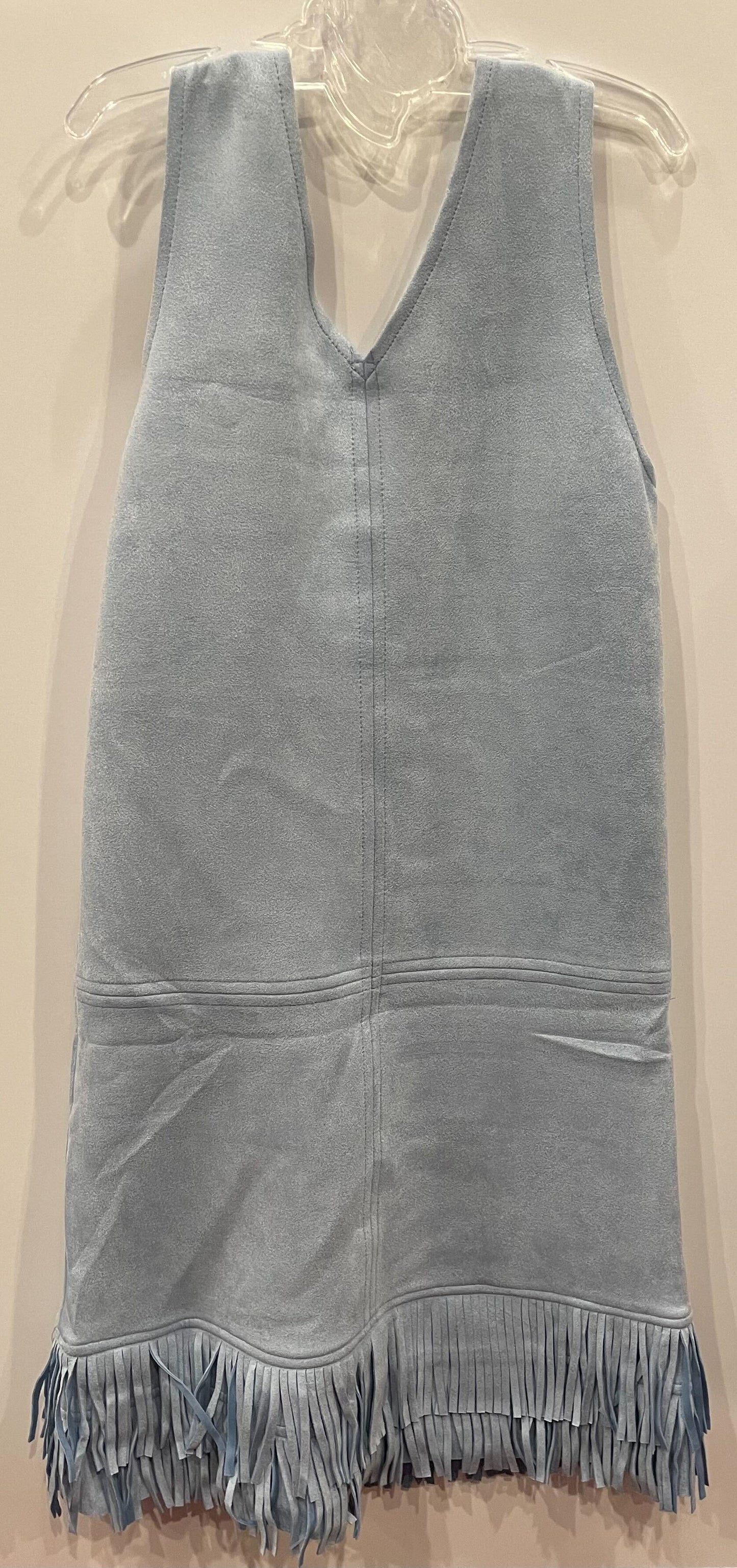 LIGHT BLUE SWEDE POCKET DRESS