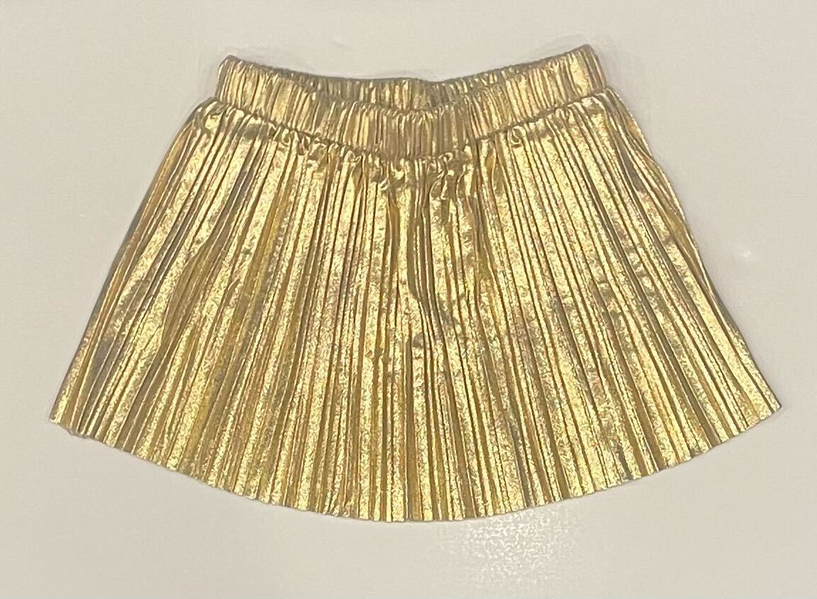 METALLIC GOLD SHINE SKIRT