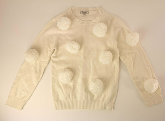 IVORY POM SWEATER