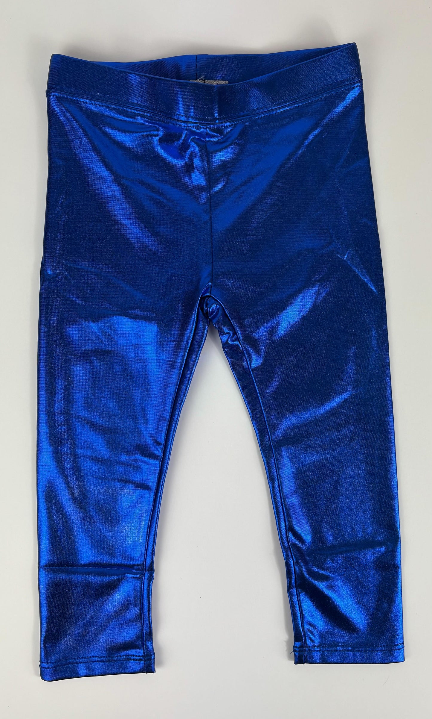 ROYAL BLUE METALLIC LEGGINGS