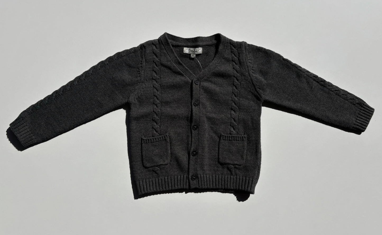 LEWIS CHARCOAL KNIT SWEATER