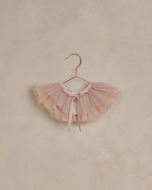 ruffle tulle collar | dusty rose