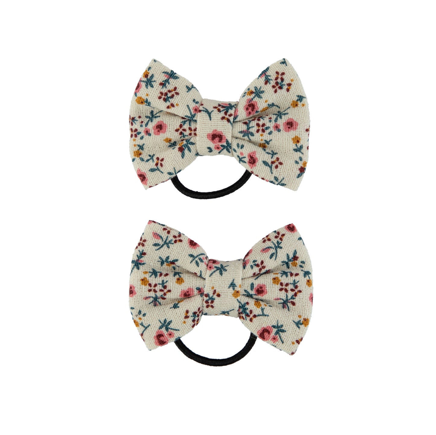Floral  Mini Bow Pony Holder 2 Pack