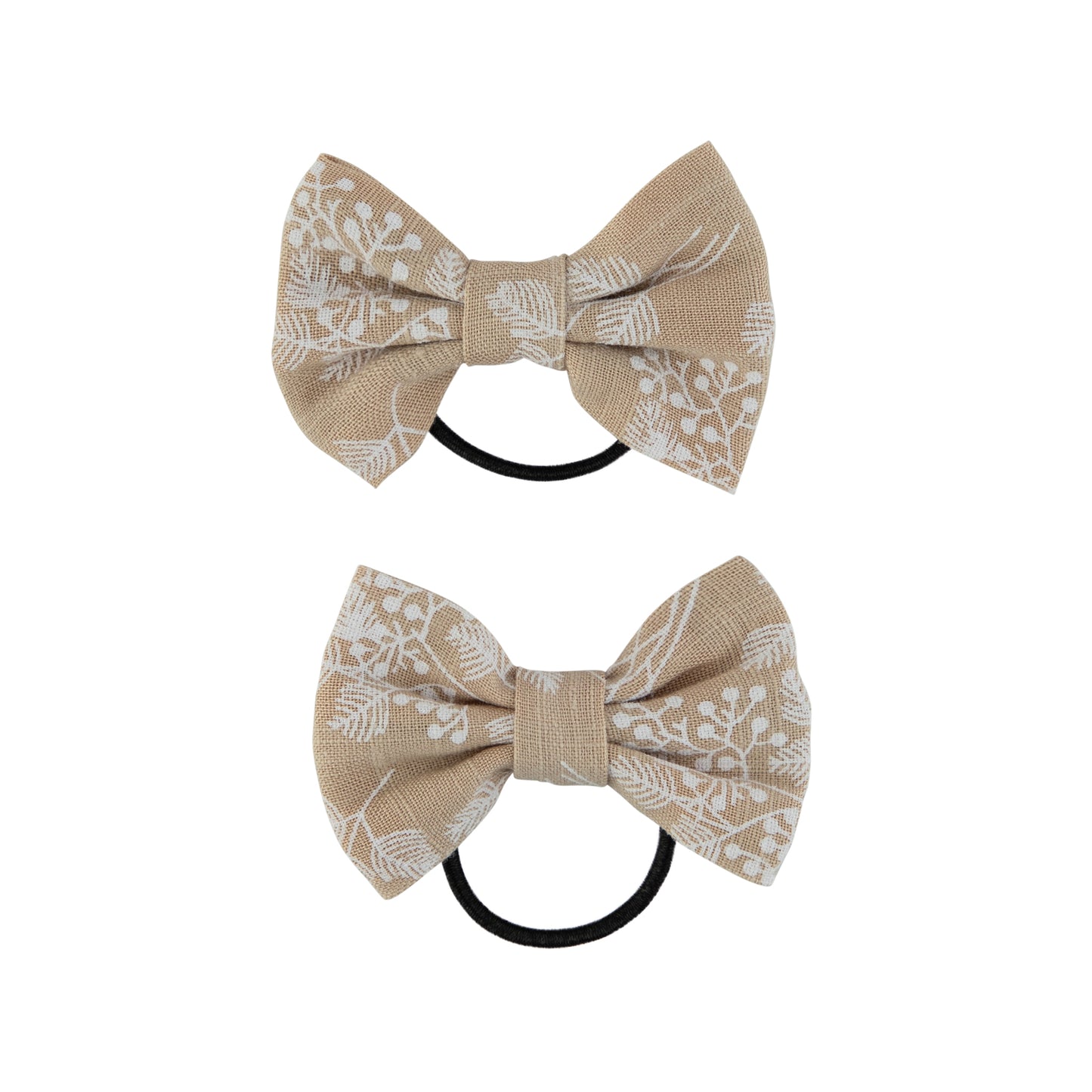 Floral  Mini Bow Pony Holder 2 Pack