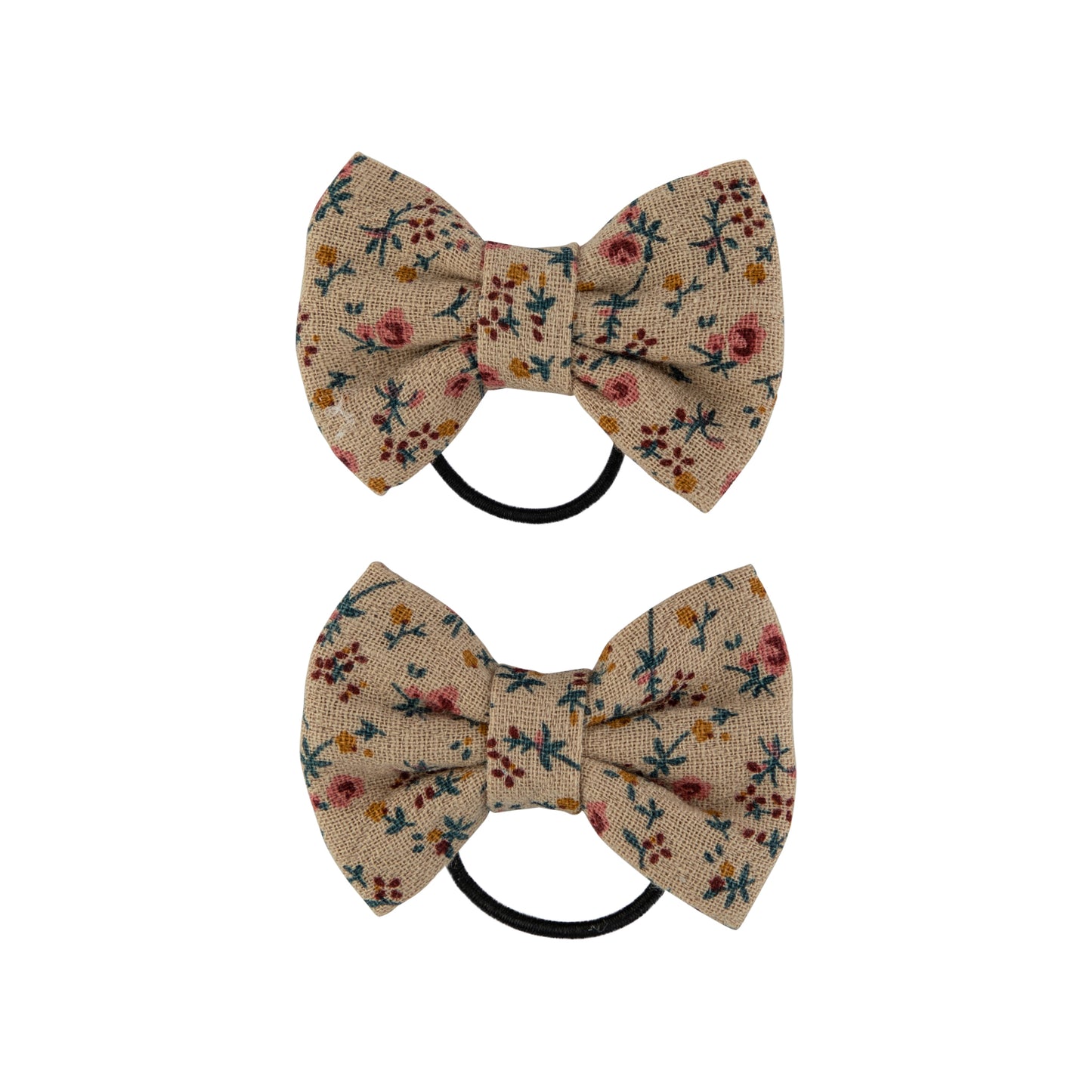 Floral  Mini Bow Pony Holder 2 Pack