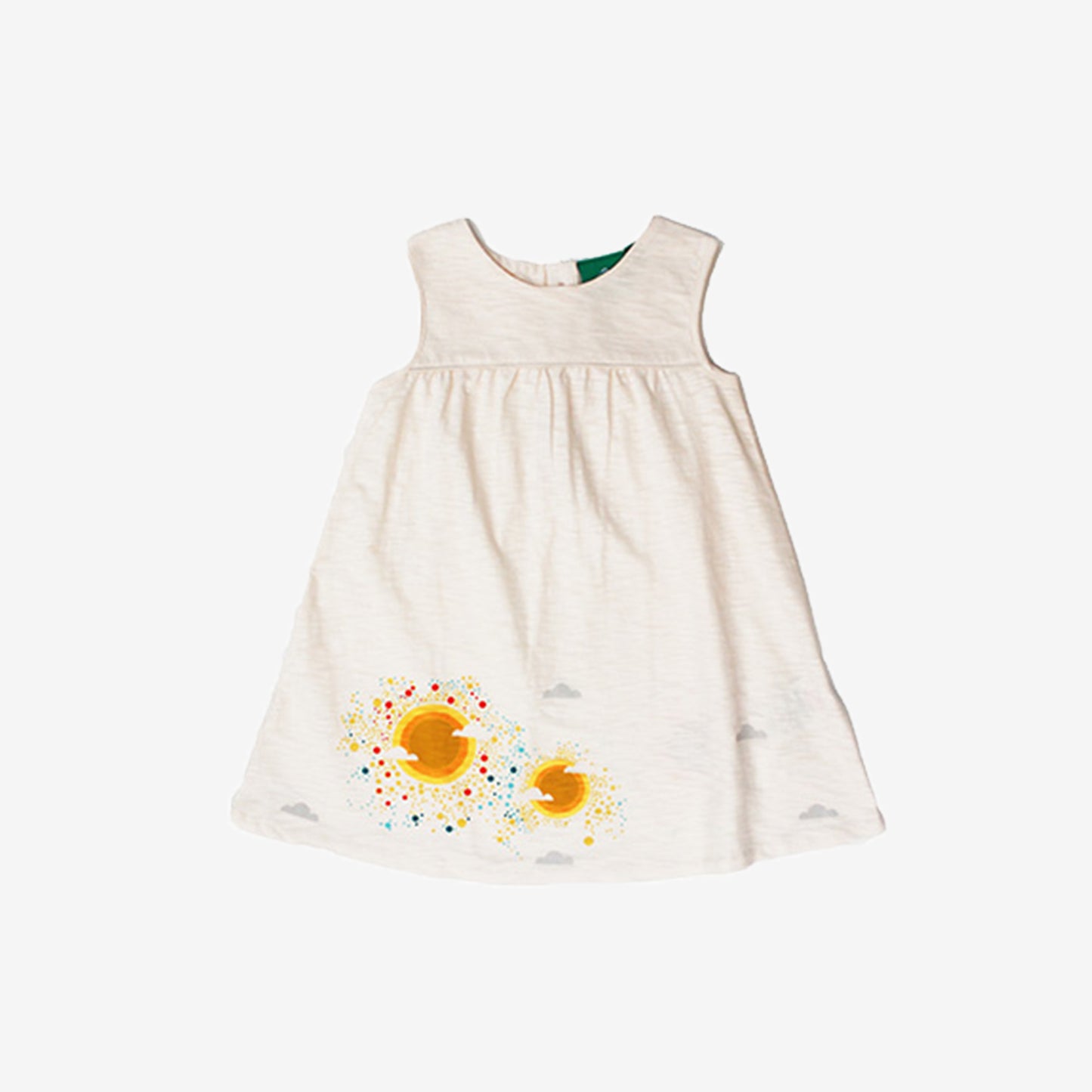 Sunset Stripe Frill Dress