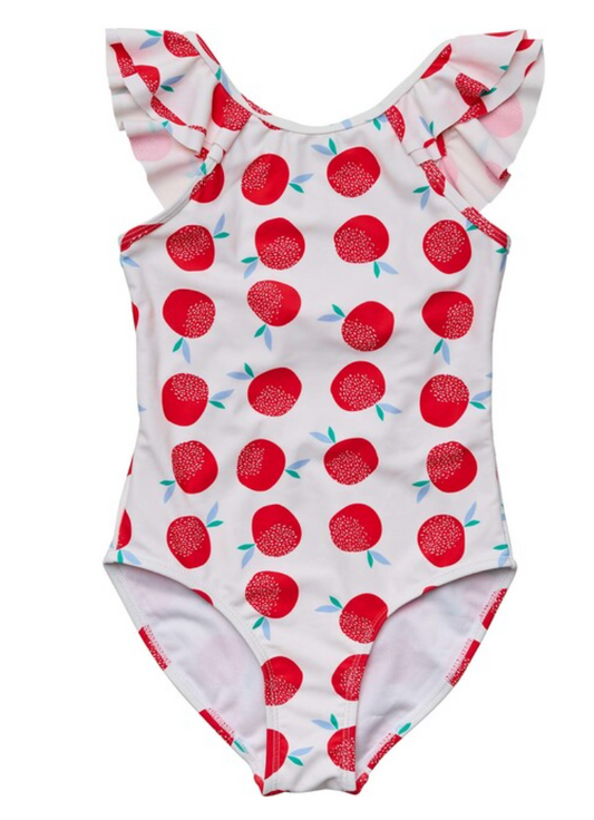 JUICY FRUIT FLUTTER SLEEVE SWIMSUIT
