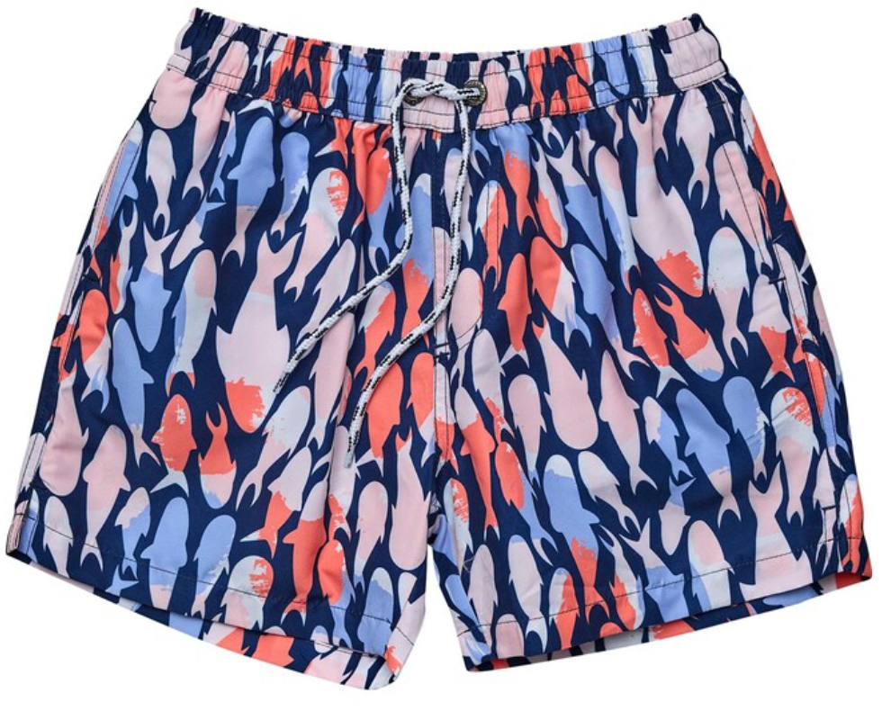 FISH FRENZY VOLLEY BOARD SHORTS NEW