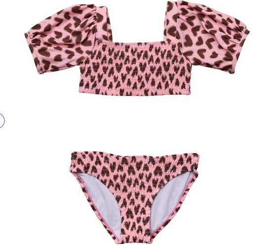 WILD LOVE PUFF SLEEVE BIKINI