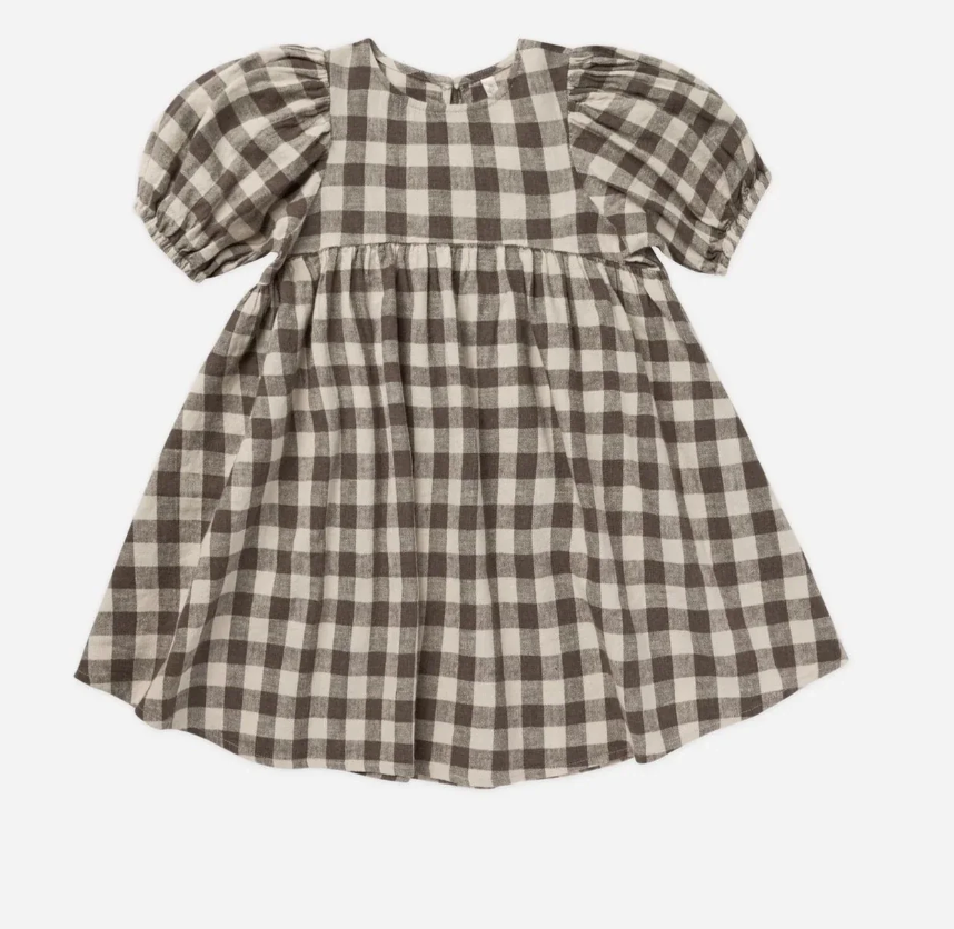 MARLEY DRESS || CHARCOAL CHECK