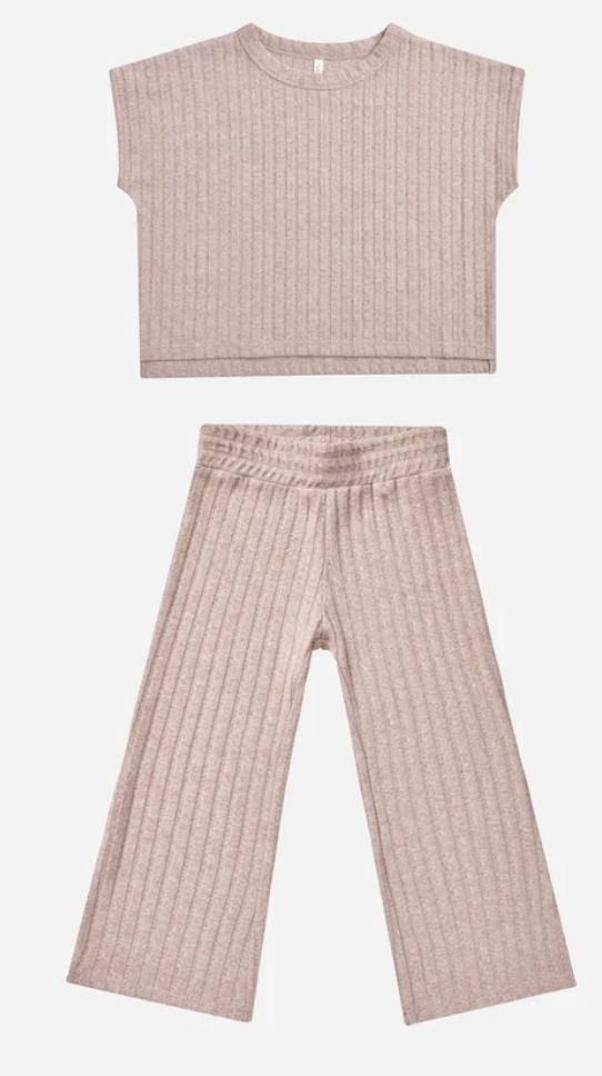 COZY RIB KNIT SET || OAT