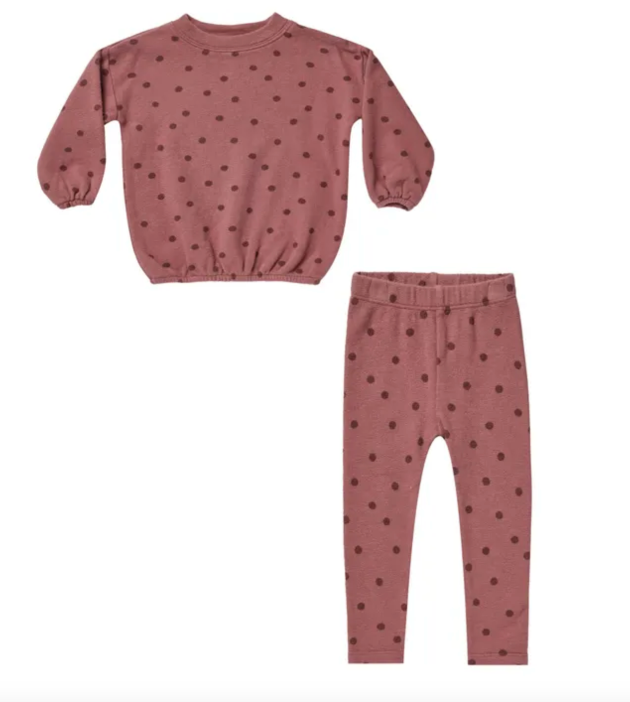 SPONGEY KNIT SET || POLKA DOT