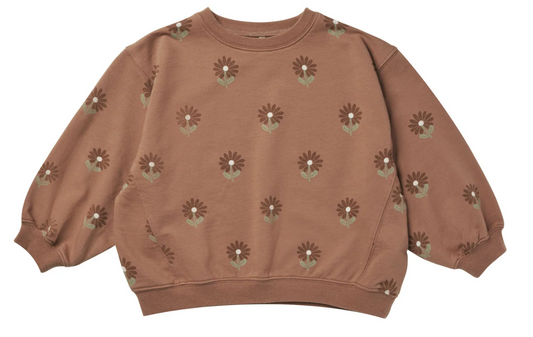 OVERSIZED CREW SWEATSHIRT || SUNFLOWER