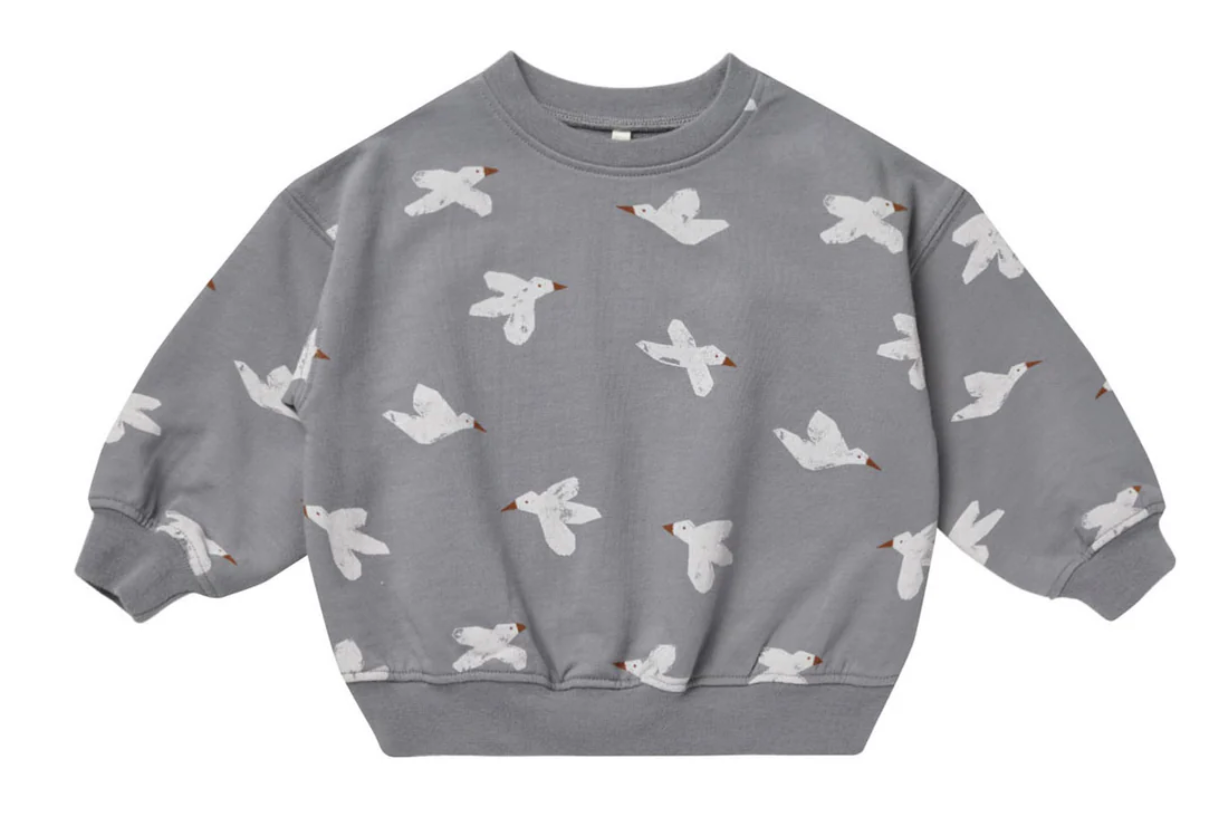 RELAXED SWEATSHIRT || BIRDS