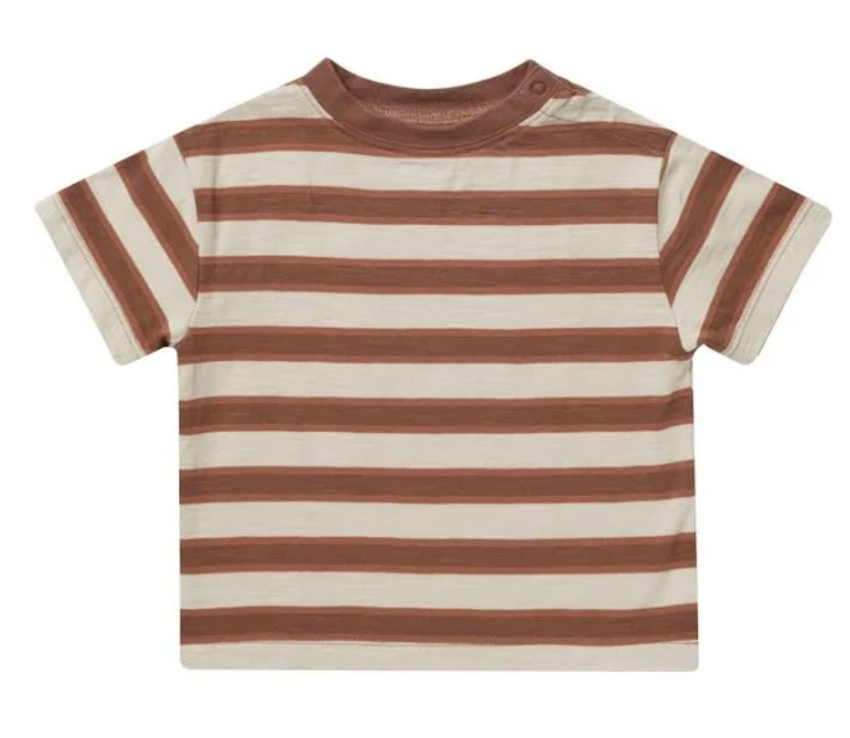 RELAXED TEE || CEDAR STRIPE