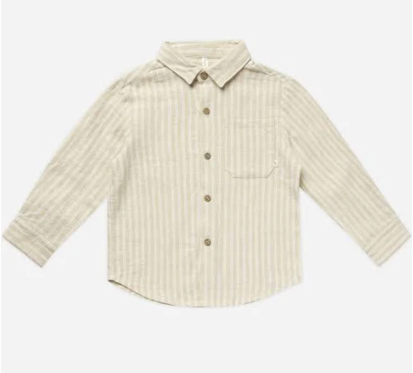 COLLARED SHIRT || CHAMPAGNE STRIPE