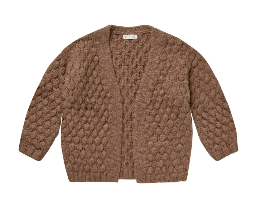 BUBBLE KNIT CARDIGAN || CEDAR