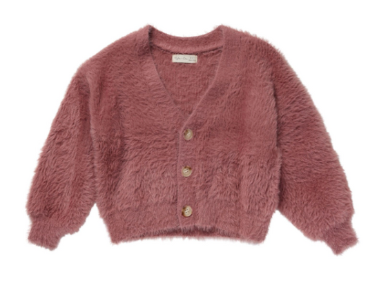 BOXY CROP CARDIGAN || RUBY