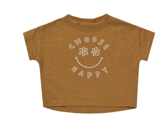 BOXY TEE || CHOOSE HAPPY