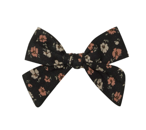 GIRL BOW || DARK FLORAL
