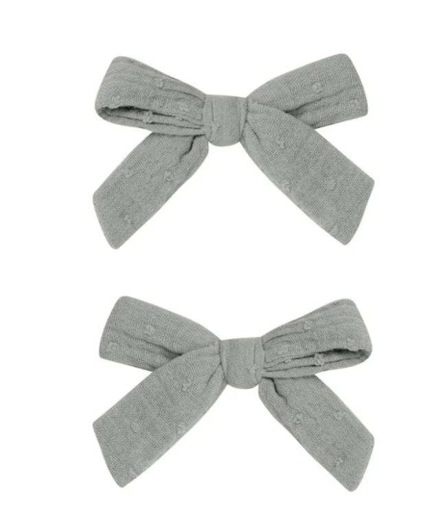 BOW W.CLIP || DUSTY BLUE