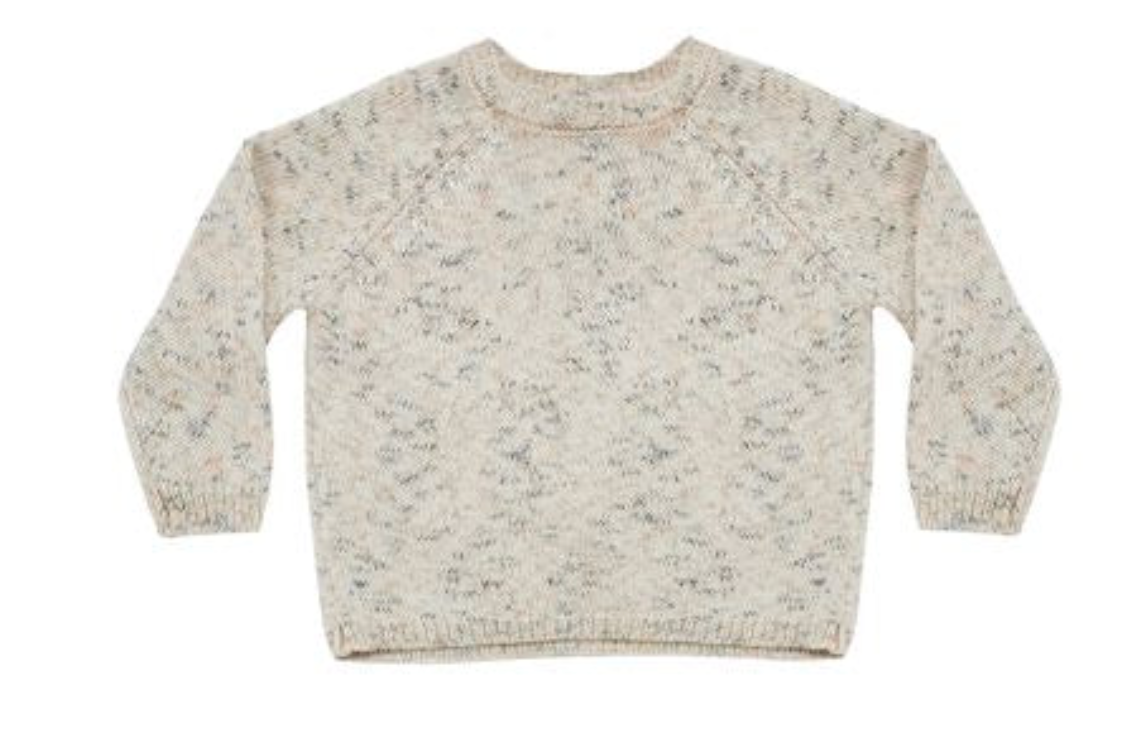 SPECKLED KNIT SWEATER || NATURAL