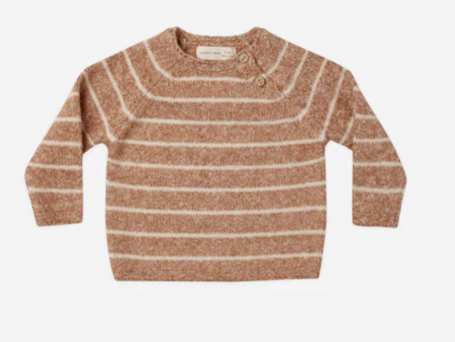 ACE KNIT SWEATER || CINNAMON STRIPE