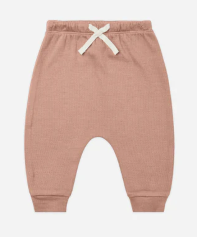 POINTELLE SWEATPANT || ROSE