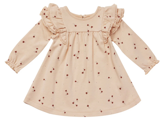 LONG SLEEVE FLUTTER DRESS || TULIPS