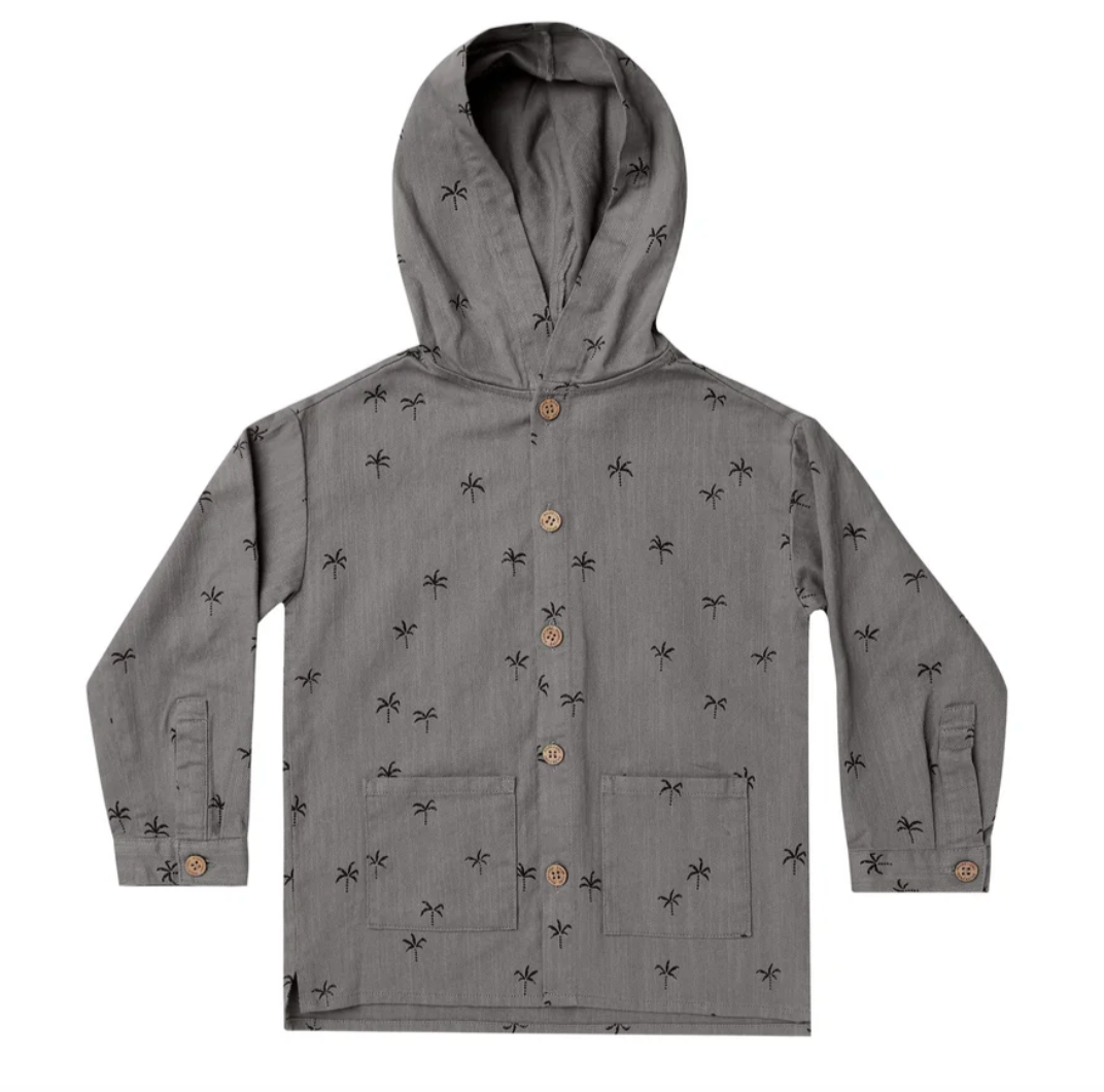 HOODED OVERSHIRT || PARADISE PALMS