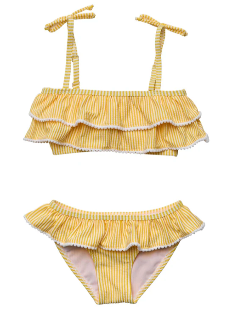 MARIGOLD STRIPE TIE BIKINI NEW