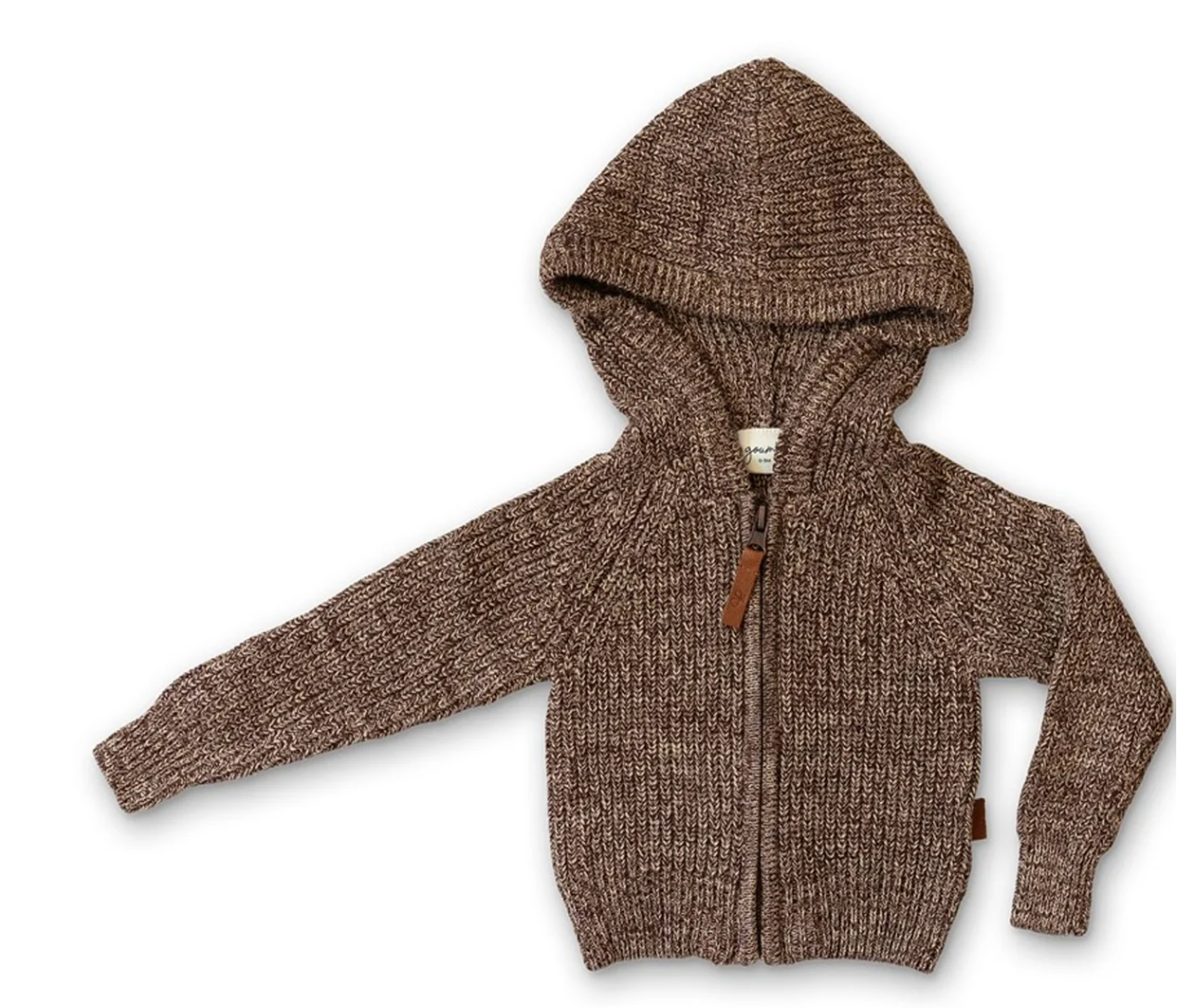 8-9Y Bark Knit Hoodie