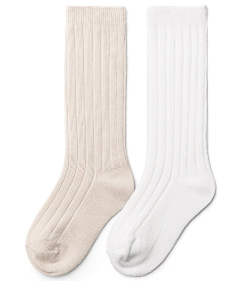 2pk M Neutral Knee-High Socks
