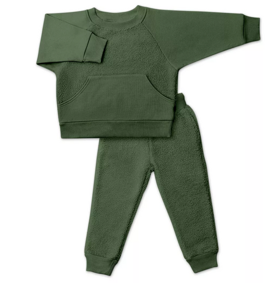 10-12Y Spruce Sherpa Sweatsuit