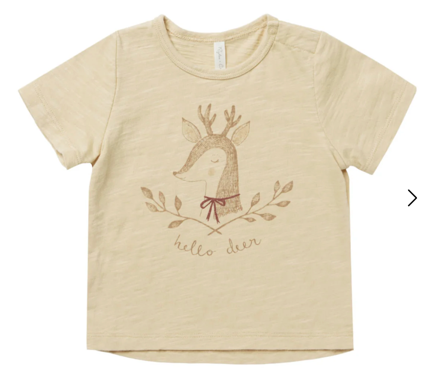 basic tee || hello deer