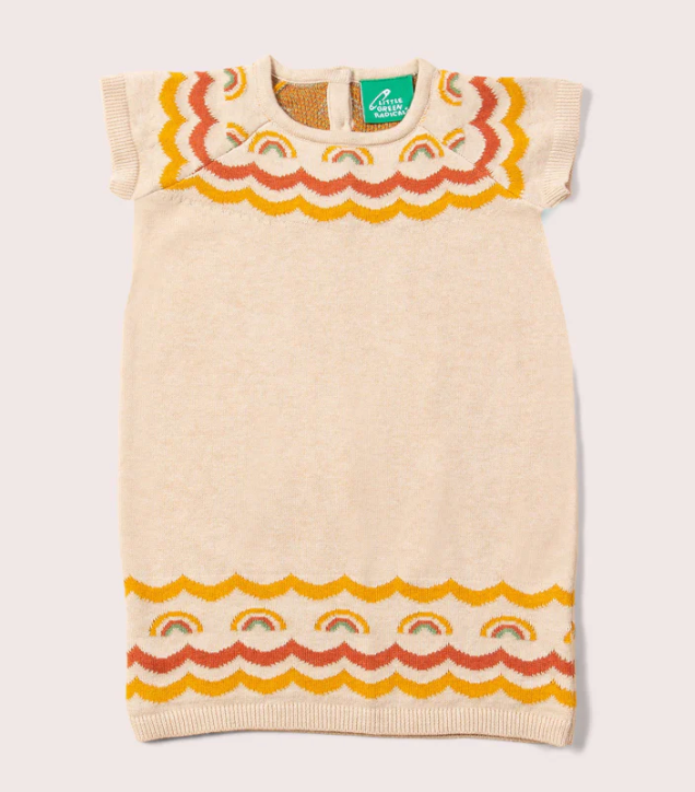 Oatmeal Fairisle Rainbow Tunic Dress