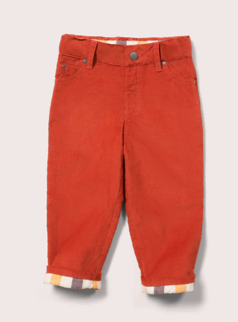 Burnt Ochre Cord Comfy Trousers