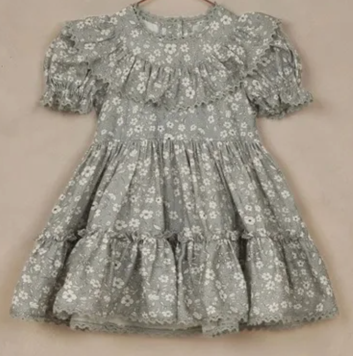 eva dress || sky floral